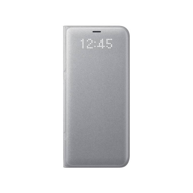 Pouzdro na mobil flipové Samsung LED View pro Galaxy S8 stříbrné