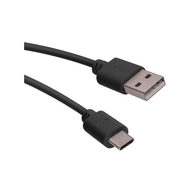 Kabel Forever USB USB-C, 1m černý, Kabel, Forever, USB, USB-C, 1m, černý