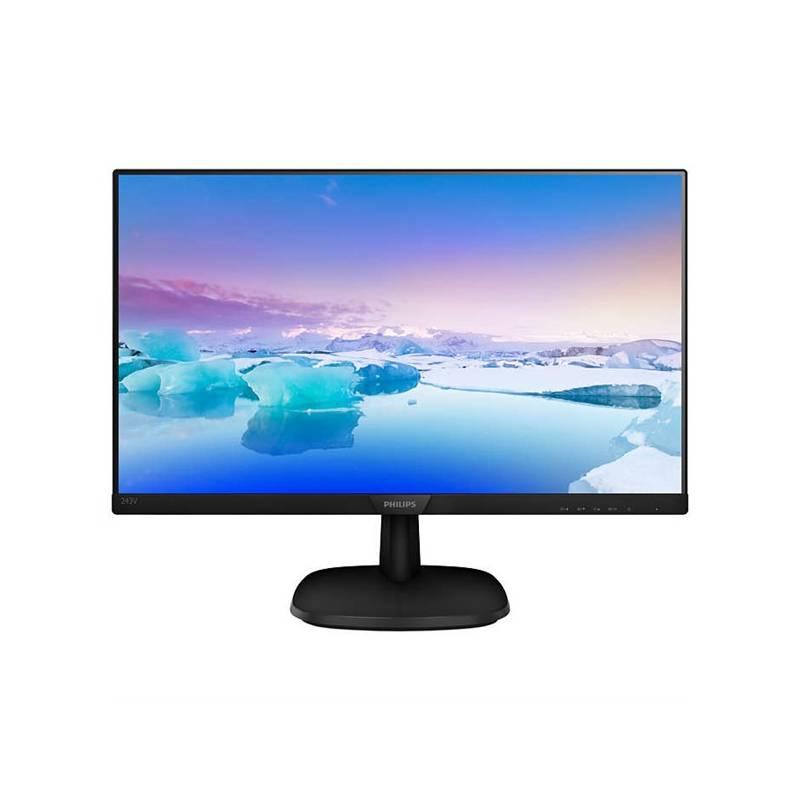 Monitor Philips 243V7QDSB černý, Monitor, Philips, 243V7QDSB, černý