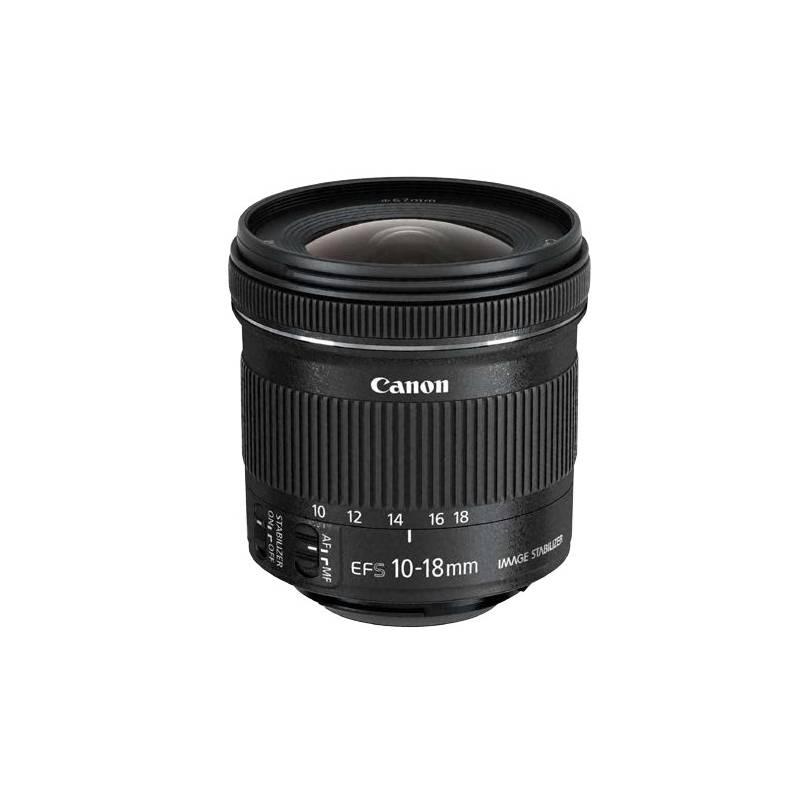 Objektiv Canon EF-S EF-S 10-18 mm f 4.5-5.6 IS STM EW73C LC kit černý, Objektiv, Canon, EF-S, EF-S, 10-18, mm, f, 4.5-5.6, IS, STM, EW73C, LC, kit, černý