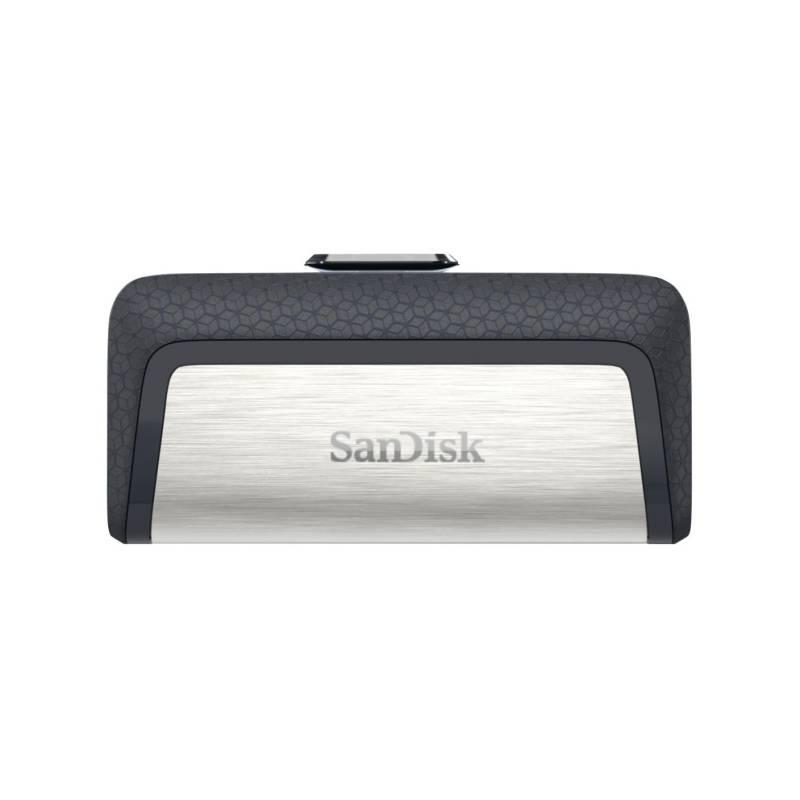 USB Flash Sandisk Ultra Dual 64GB OTG USB-C USB 3.1 černý stříbrný, USB, Flash, Sandisk, Ultra, Dual, 64GB, OTG, USB-C, USB, 3.1, černý, stříbrný