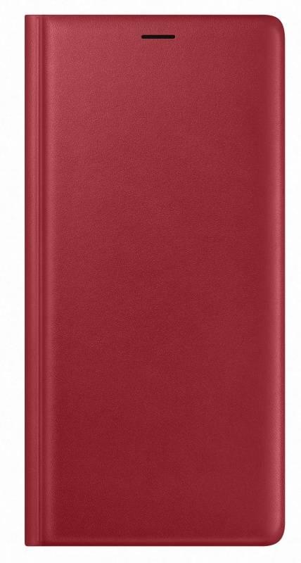 Pouzdro na mobil flipové Samsung Leather View Cover pro Galaxy Note 9 červené