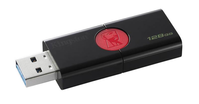 USB Flash Kingston DataTraveler 106 128GB černý červený