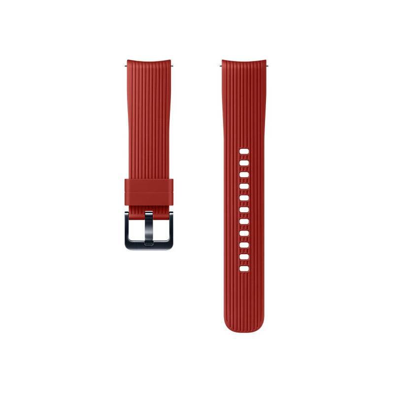 Výměnný pásek Samsung silikonový pro Galaxy Watch ET-YSU81M 20mm červený, Výměnný, pásek, Samsung, silikonový, pro, Galaxy, Watch, ET-YSU81M, 20mm, červený