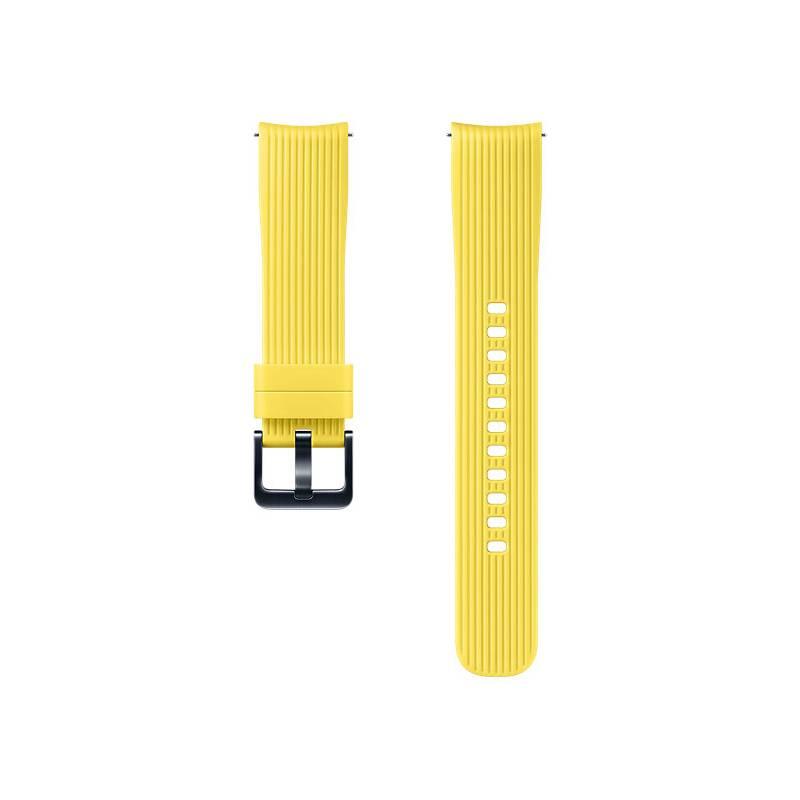 Výměnný pásek Samsung silikonový pro Galaxy Watch ET-YSU81M 20mm žlutý, Výměnný, pásek, Samsung, silikonový, pro, Galaxy, Watch, ET-YSU81M, 20mm, žlutý
