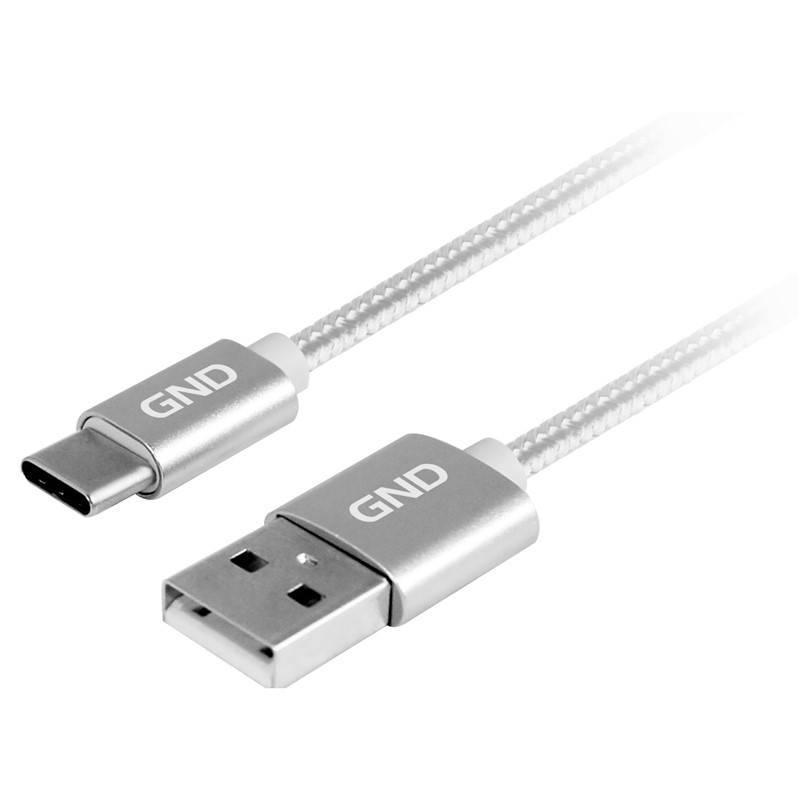 Kabel GND USB USB-C, 1m, opletený