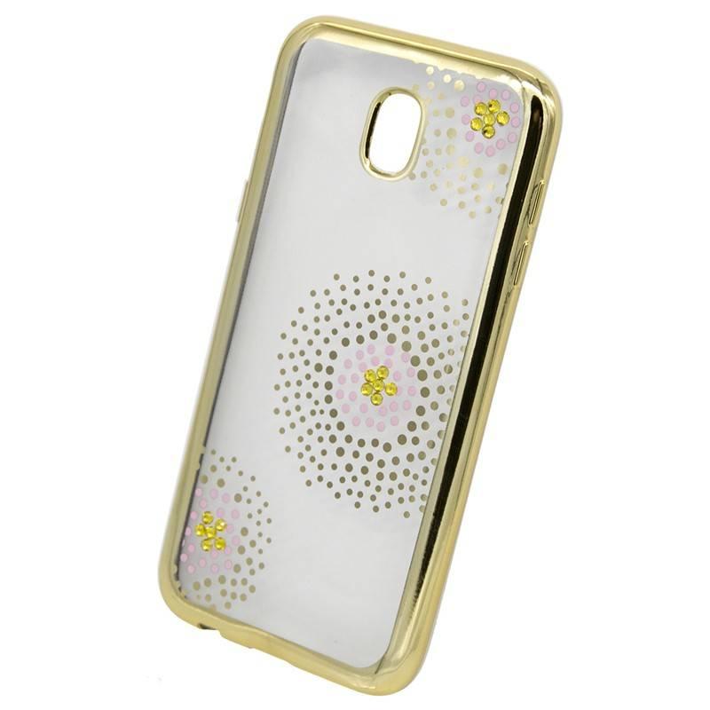 Kryt na mobil Beeyo Flower Dots pro Samsung Galaxy J5 zlatý