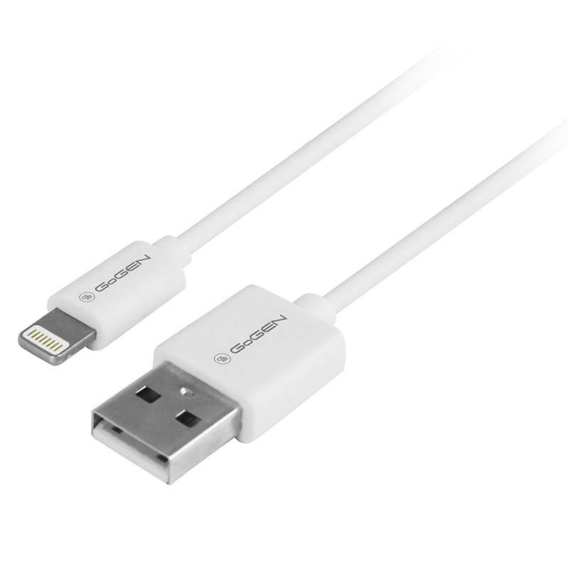 Kabel GoGEN USB lightning, 0,5m bílý, Kabel, GoGEN, USB, lightning, 0,5m, bílý