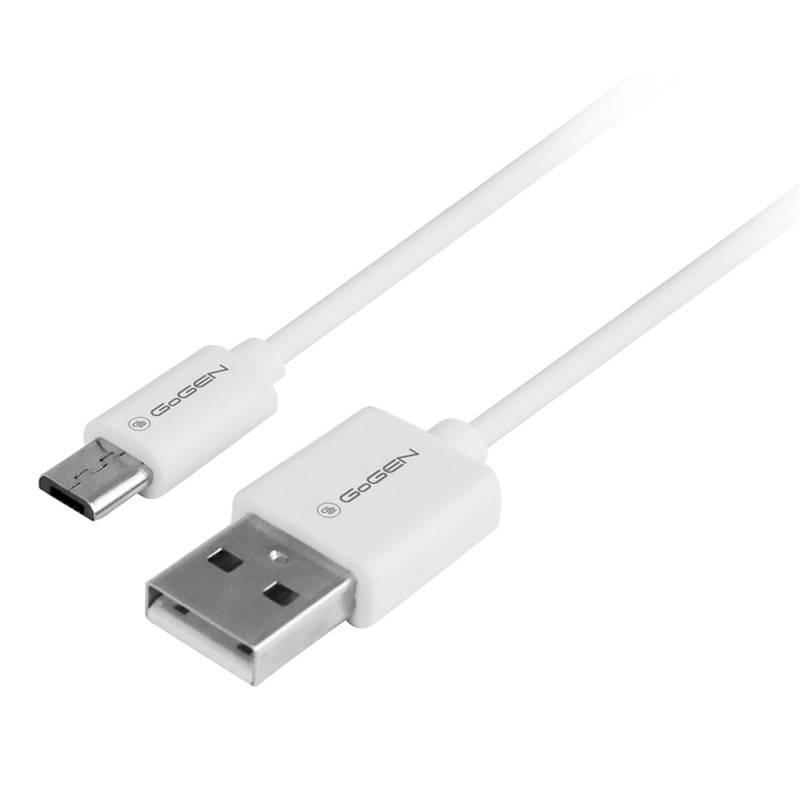 Kabel GoGEN USB micro USB, 0,5m bílý