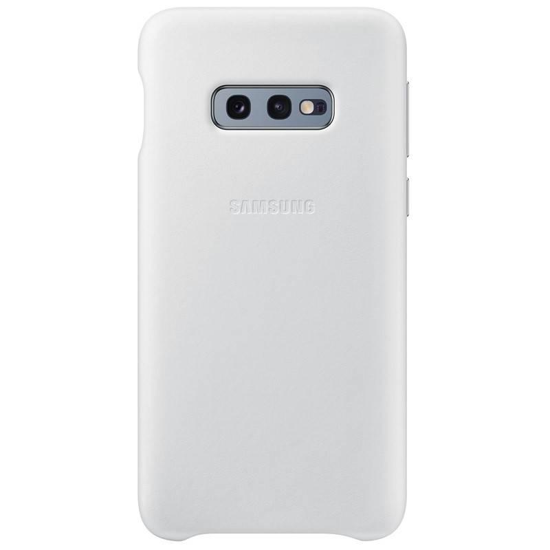 Kryt na mobil Samsung Leather Cover pro Galaxy S10e bílý