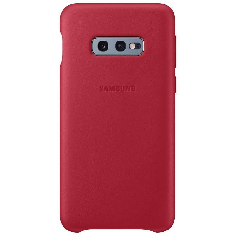 Kryt na mobil Samsung Leather Cover pro Galaxy S10e červený