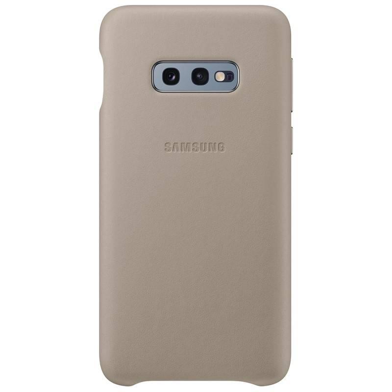 Kryt na mobil Samsung Leather Cover pro Galaxy S10e šedý