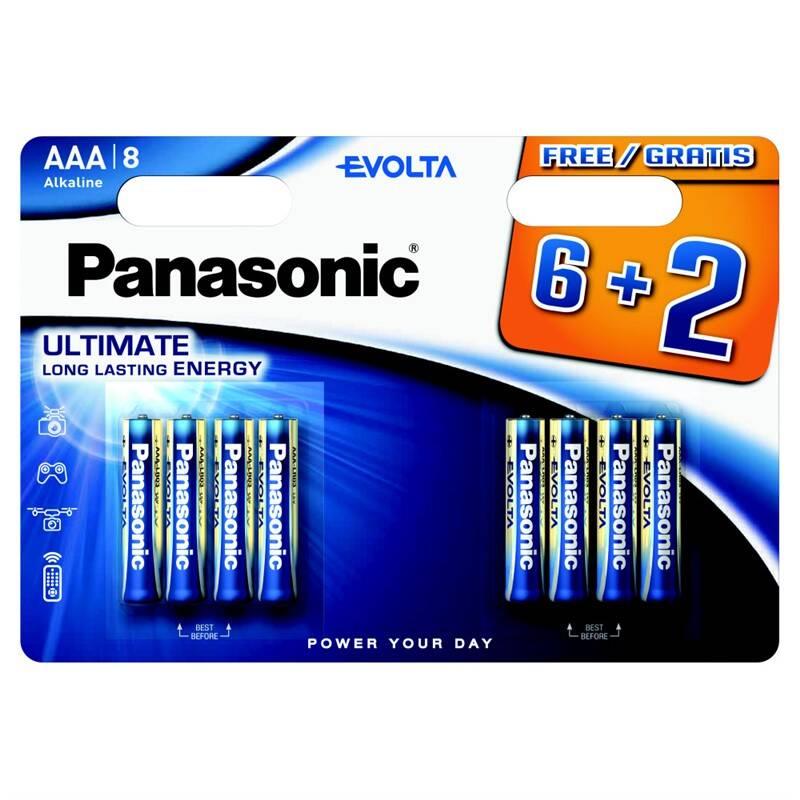 Baterie alkalická Panasonic Evolta AAA, LR03, blistr 6 2ks, Baterie, alkalická, Panasonic, Evolta, AAA, LR03, blistr, 6, 2ks