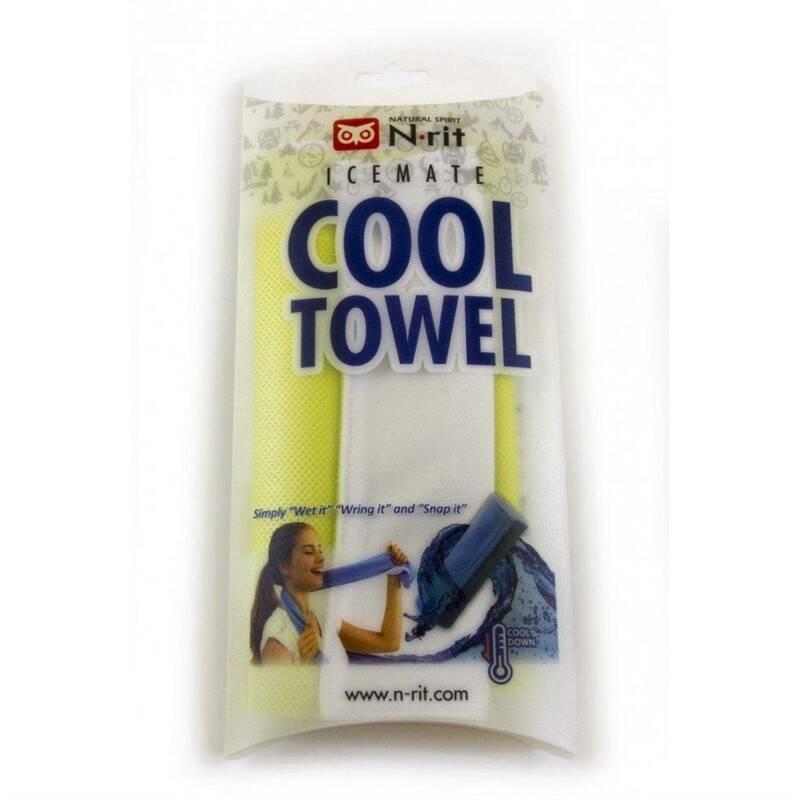 Cool Towel Twin 100 x 20 cm, bílá limetková