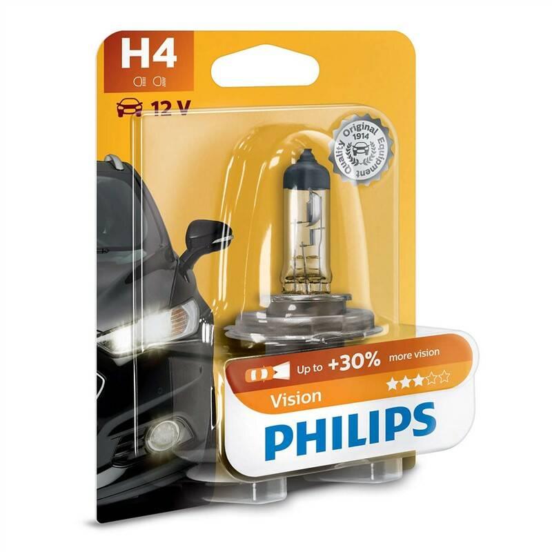 Autožárovka Philips Vision H4, 1ks, Autožárovka, Philips, Vision, H4, 1ks