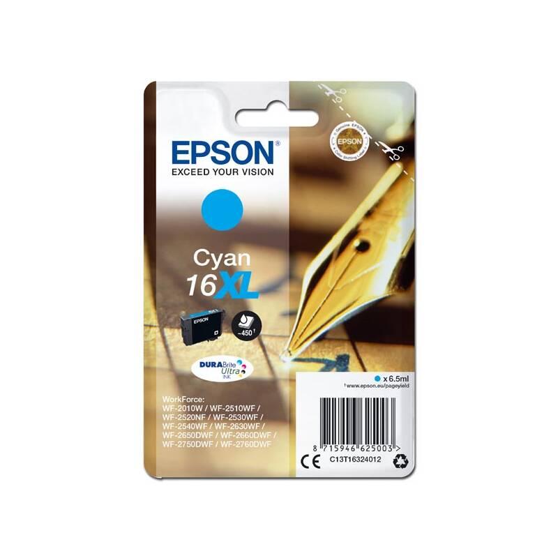 Inkoustová náplň Epson 16XL, 450 stran modrá, Inkoustová, náplň, Epson, 16XL, 450, stran, modrá