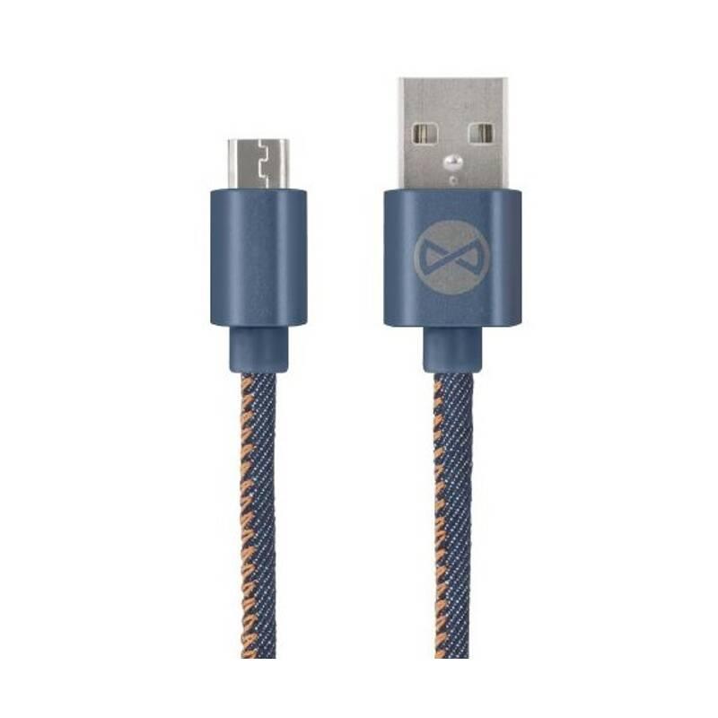 Kabel Forever USB Micro USB, 1m modrý, Kabel, Forever, USB, Micro, USB, 1m, modrý