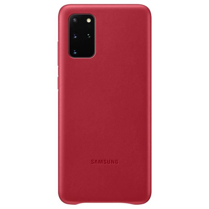 Kryt na mobil Samsung Leather Cover pro Galaxy S20 červený