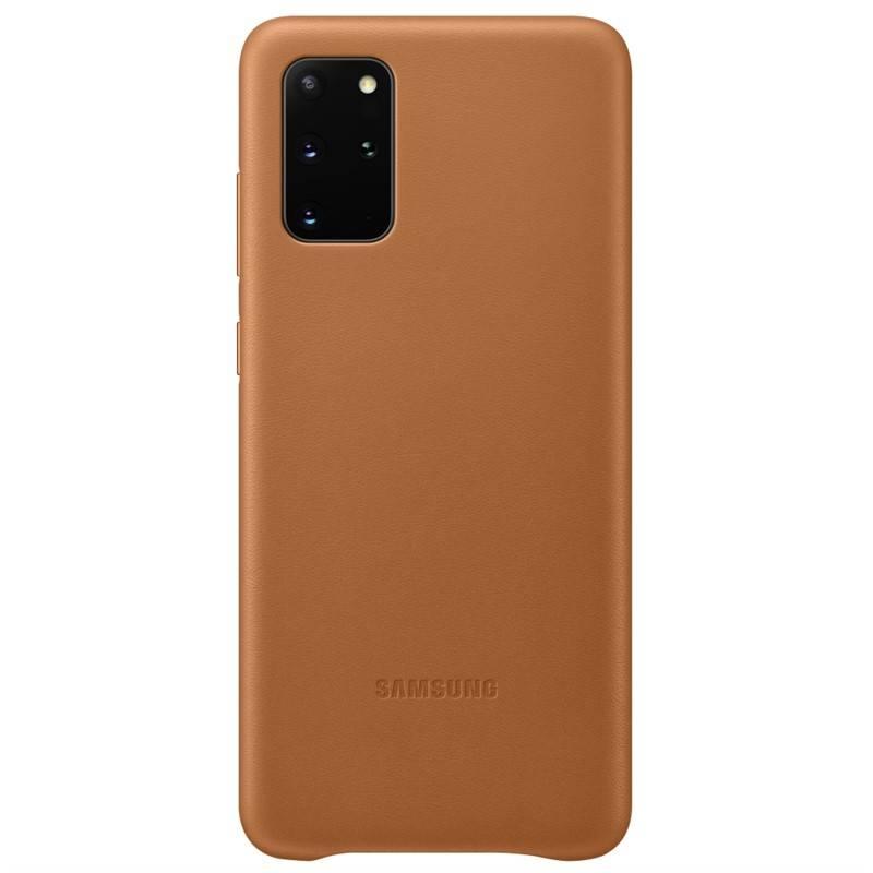 Kryt na mobil Samsung Leather Cover pro Galaxy S20 hnědý