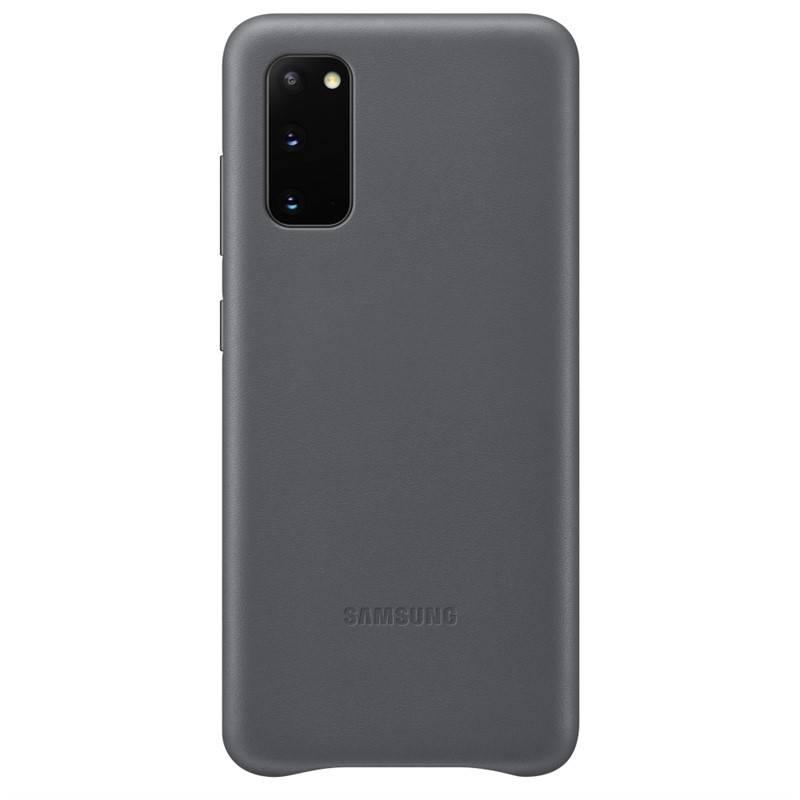 Kryt na mobil Samsung Leather Cover pro Galaxy S20 šedý, Kryt, na, mobil, Samsung, Leather, Cover, pro, Galaxy, S20, šedý