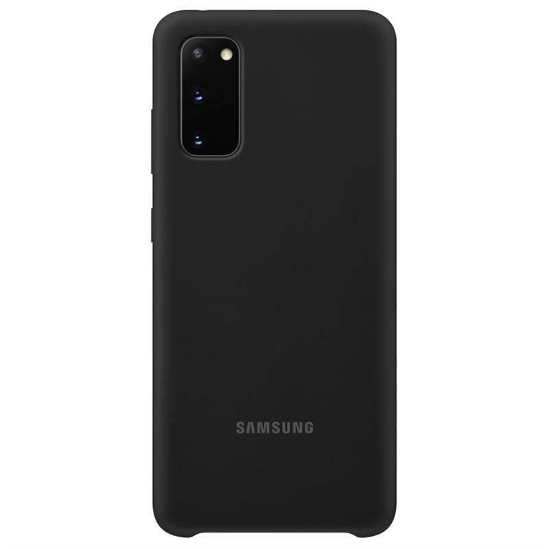 Kryt na mobil Samsung Silicon Cover pro Galaxy S20 černý