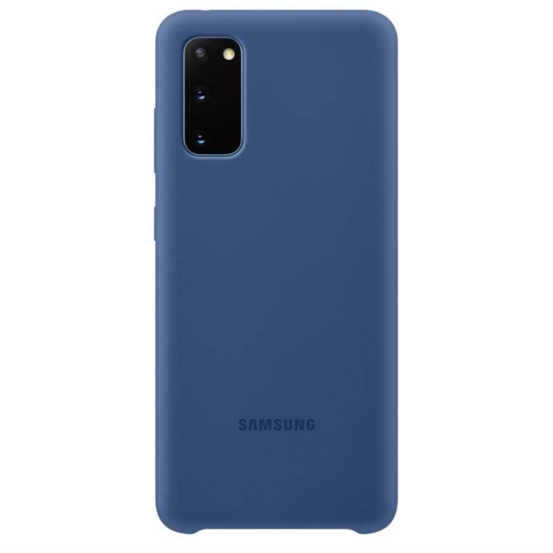 Kryt na mobil Samsung Silicon Cover pro Galaxy S20 modrý