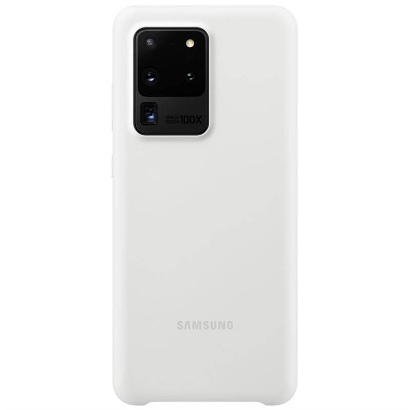 Kryt na mobil Samsung Silicon Cover pro Galaxy S20 Ultra bílý