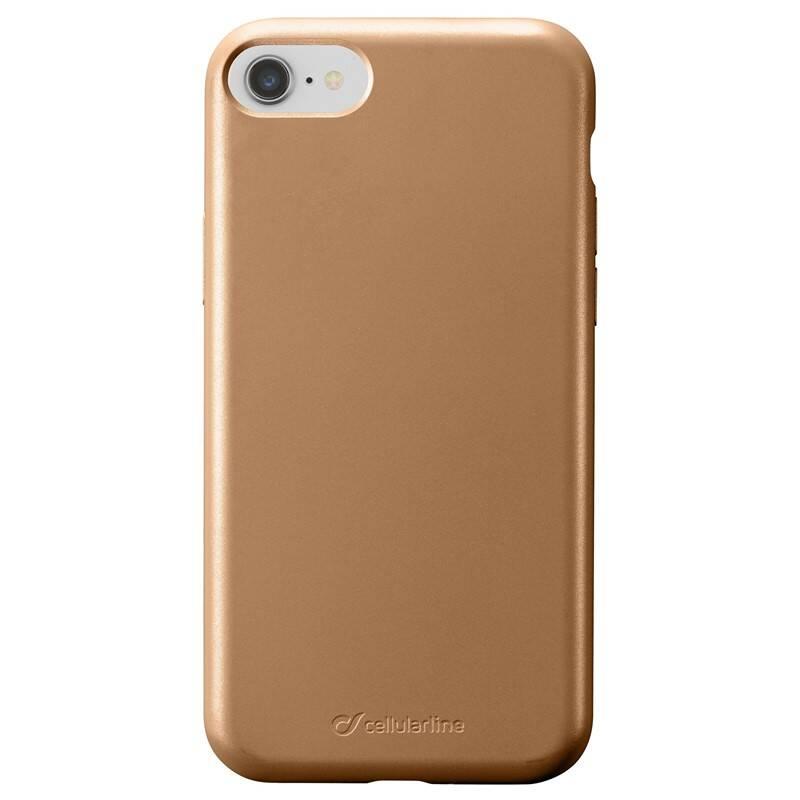 Kryt na mobil CellularLine SENSATION Metallic pro Apple iPhone 8 7 zlatý