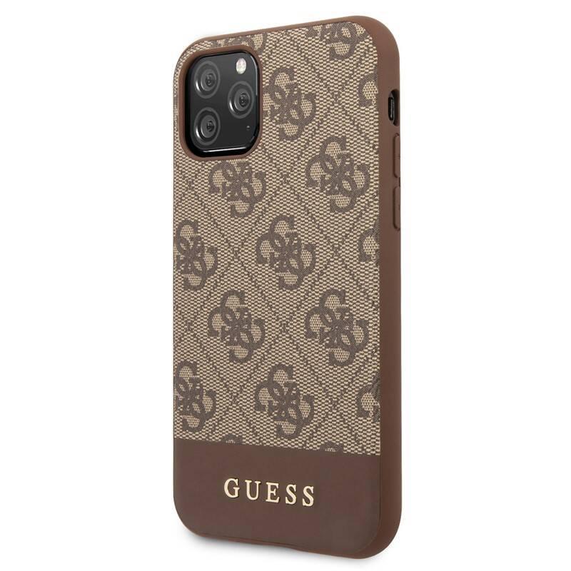 Kryt na mobil Guess 4G Stripe pro iPhone 11 Pro hnědý, Kryt, na, mobil, Guess, 4G, Stripe, pro, iPhone, 11, Pro, hnědý