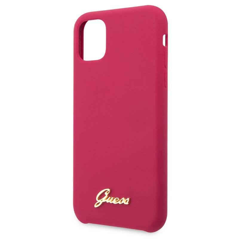 Kryt na mobil Guess Silicone Vintage pro iPhone 11 Pro růžový, Kryt, na, mobil, Guess, Silicone, Vintage, pro, iPhone, 11, Pro, růžový
