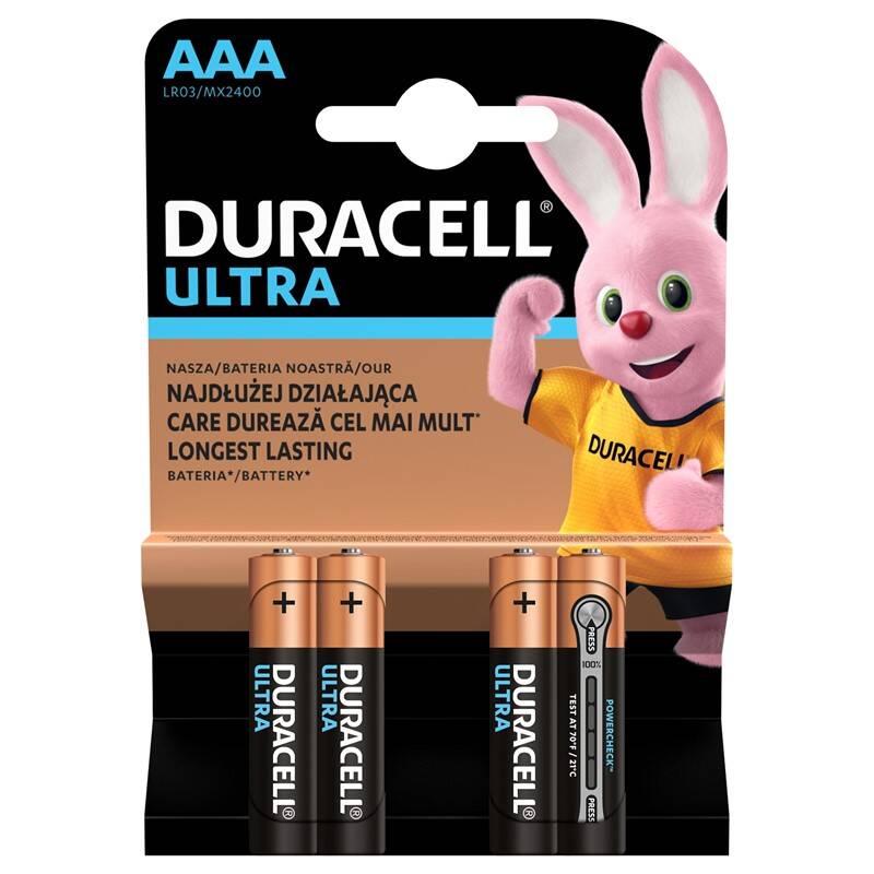 Baterie alkalická Duracell Ultra AAA, LR03, blistr 4ks, Baterie, alkalická, Duracell, Ultra, AAA, LR03, blistr, 4ks