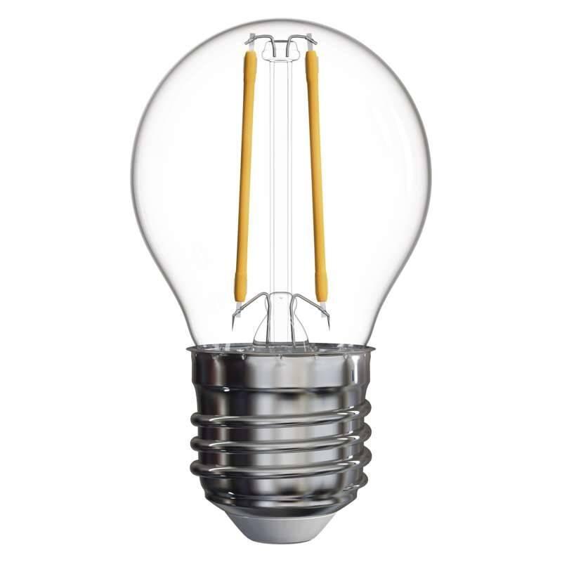 Žárovka LED EMOS Filament Mini Globe, 2W, E27, neutrální bílá