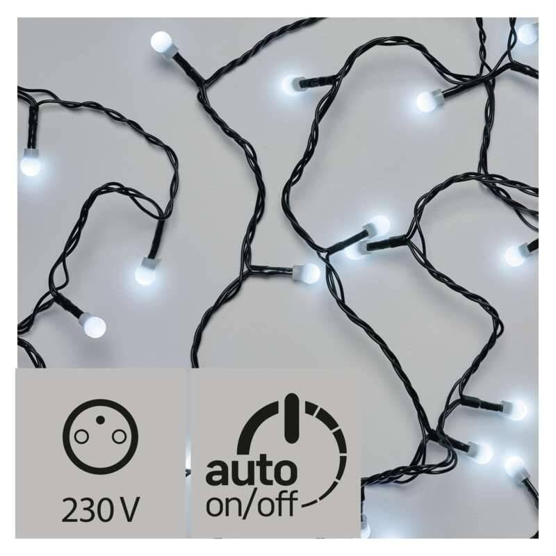 Vánoční osvětlení EMOS 300 LED, cherry řetěz – kuličky, 30m, studená bílá, časovač, Vánoční, osvětlení, EMOS, 300, LED, cherry, řetěz, –, kuličky, 30m, studená, bílá, časovač