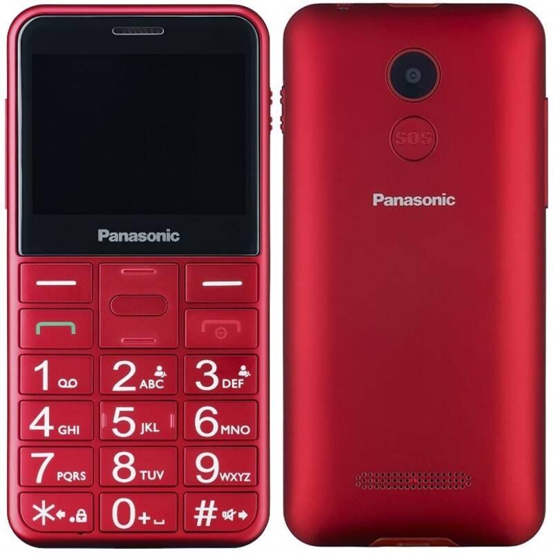 Mobilní telefon Panasonic KX-TU150EXR Dual SIM červený, Mobilní, telefon, Panasonic, KX-TU150EXR, Dual, SIM, červený