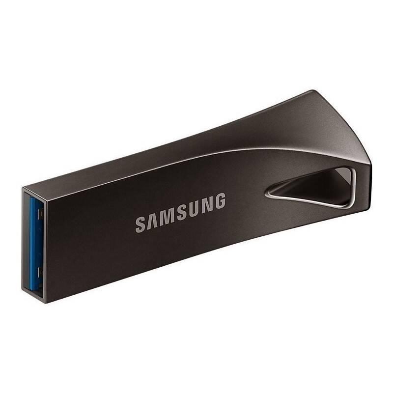 USB Flash Samsung Bar Plus 64GB šedý, USB, Flash, Samsung, Bar, Plus, 64GB, šedý