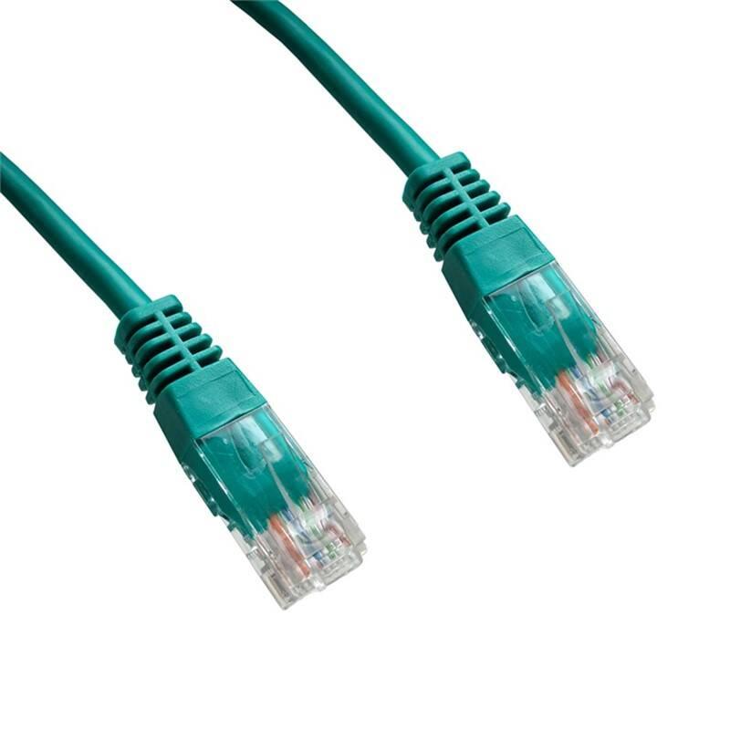 Kabel DATACOM síťový , 1m zelený, Kabel, DATACOM, síťový, 1m, zelený