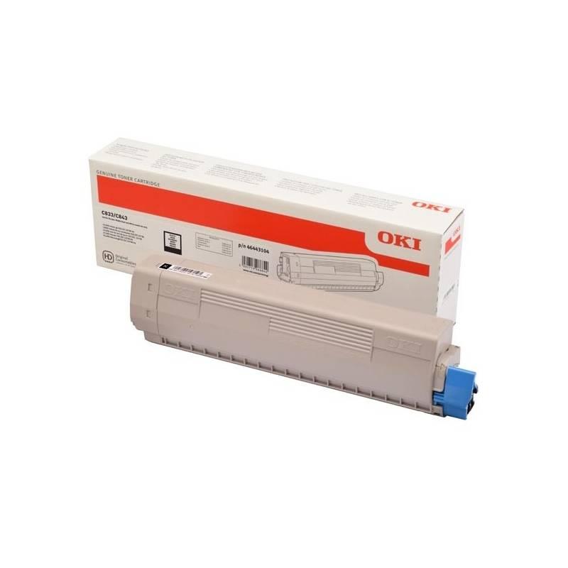 Toner OKI C833 843, 10000 stran černý, Toner, OKI, C833, 843, 10000, stran, černý