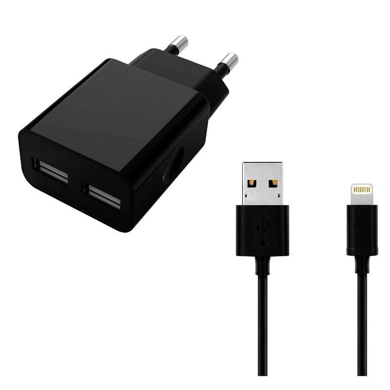 Nabíječka do sítě WG 2xUSB, 2,4A,