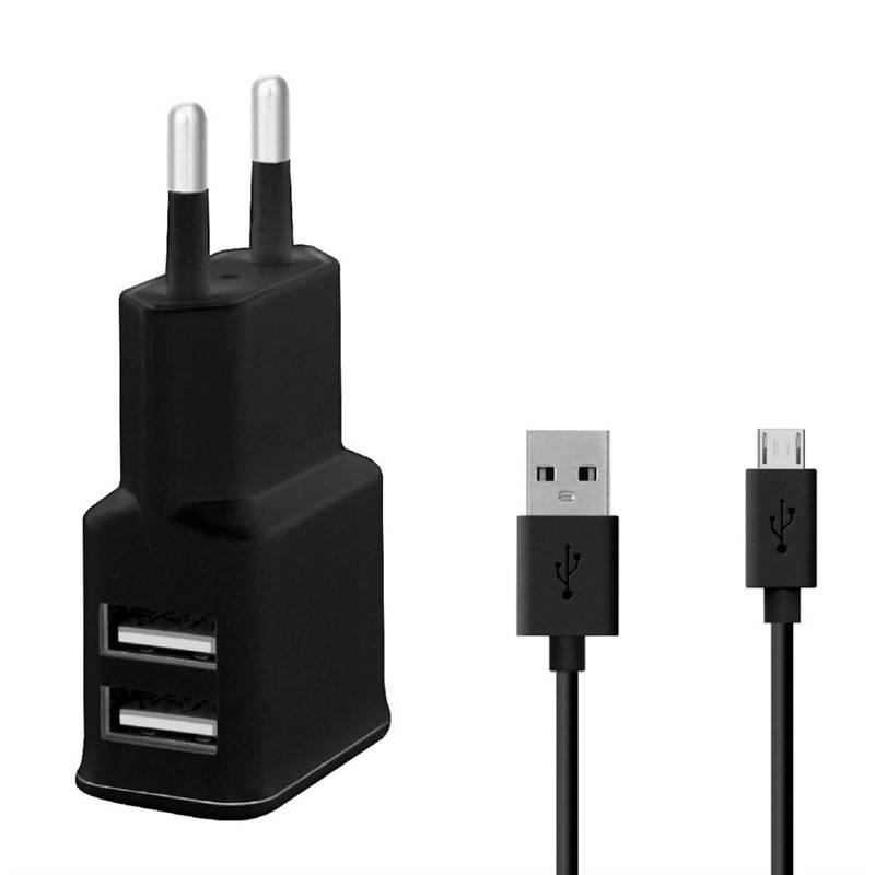 Nabíječka do sítě WG 2xUSB,2,4A Micro