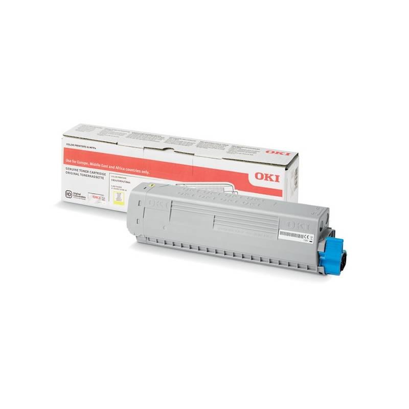 Toner OKI C824 C834 C844, 5000 stran žlutý