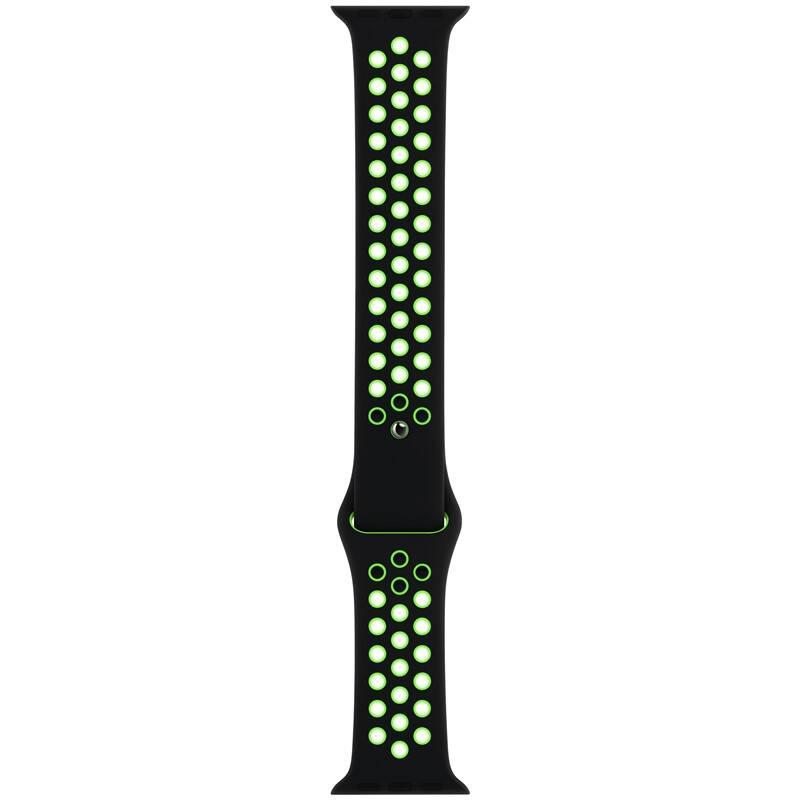 Řemínek Apple Watch 44mm černý Lime Blast sportovní Nike – standardní, Řemínek, Apple, Watch, 44mm, černý, Lime, Blast, sportovní, Nike, –, standardní