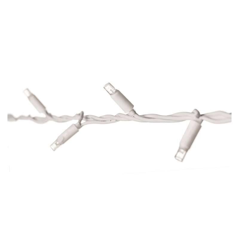Spojovací řetěz EMOS 50 LED, spojovací řetěz bílý, 5m, studená bílá, Spojovací, řetěz, EMOS, 50, LED, spojovací, řetěz, bílý, 5m, studená, bílá
