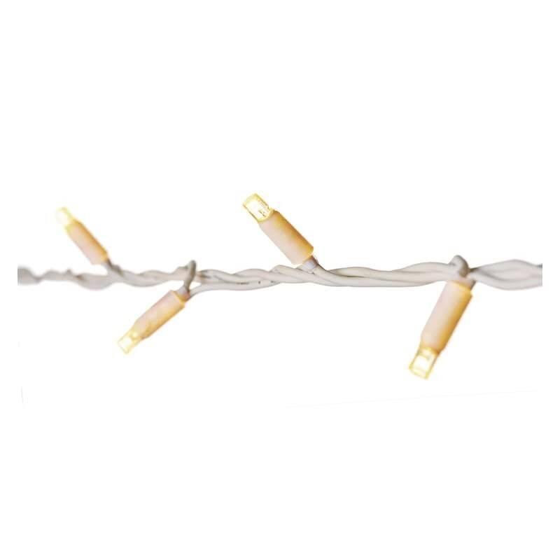 Spojovací řetěz EMOS 50 LED, spojovací řetěz bílý, 5m, teplá bílá