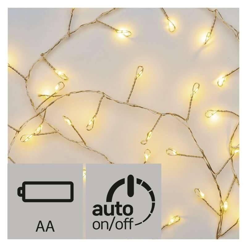 Vánoční osvětlení EMOS 100 LED, nano řetěz – ježek, 2,4m, teplá bílá, časovač, Vánoční, osvětlení, EMOS, 100, LED, nano, řetěz, –, ježek, 2,4m, teplá, bílá, časovač