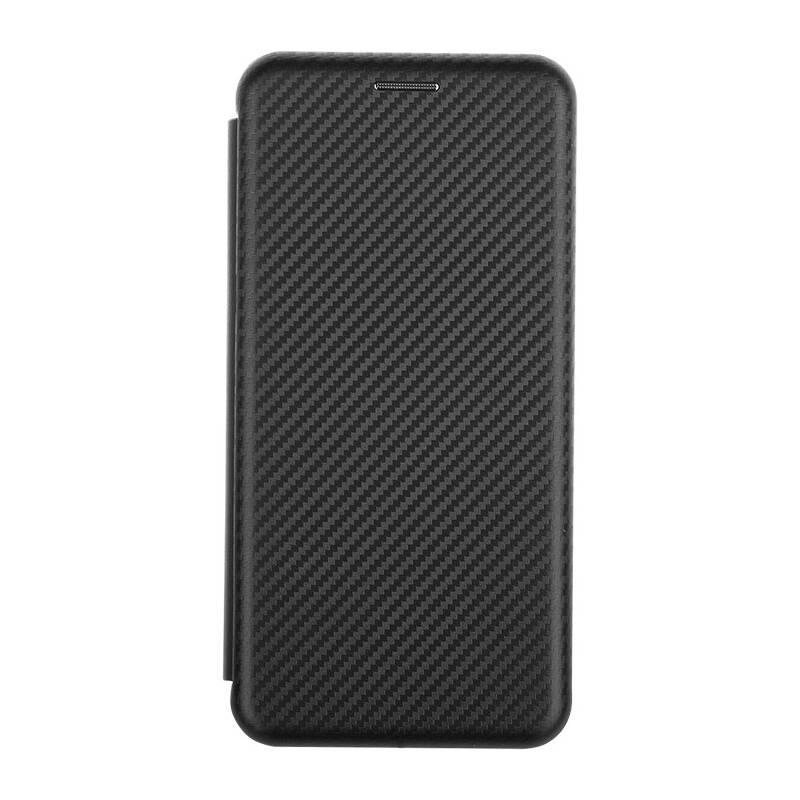 Pouzdro na mobil flipové WG Evolution Karbon na Samsung Galaxy A21s černá
