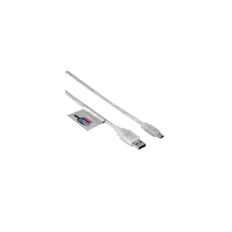 Kabel Hama USB MiniUSB, 1,8m bílý, Kabel, Hama, USB, MiniUSB, 1,8m, bílý