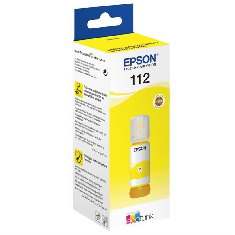 Inkoustová náplň Epson 112, 70 ml žlutá, Inkoustová, náplň, Epson, 112, 70, ml, žlutá