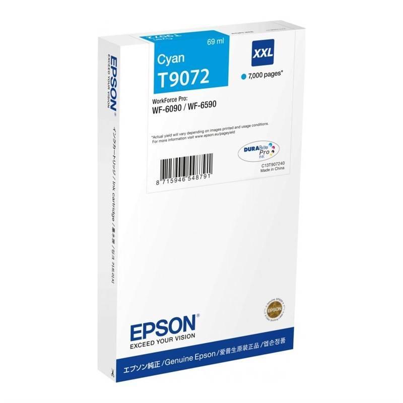 Inkoustová náplň Epson T9072, XXL, 7000 stran modrá