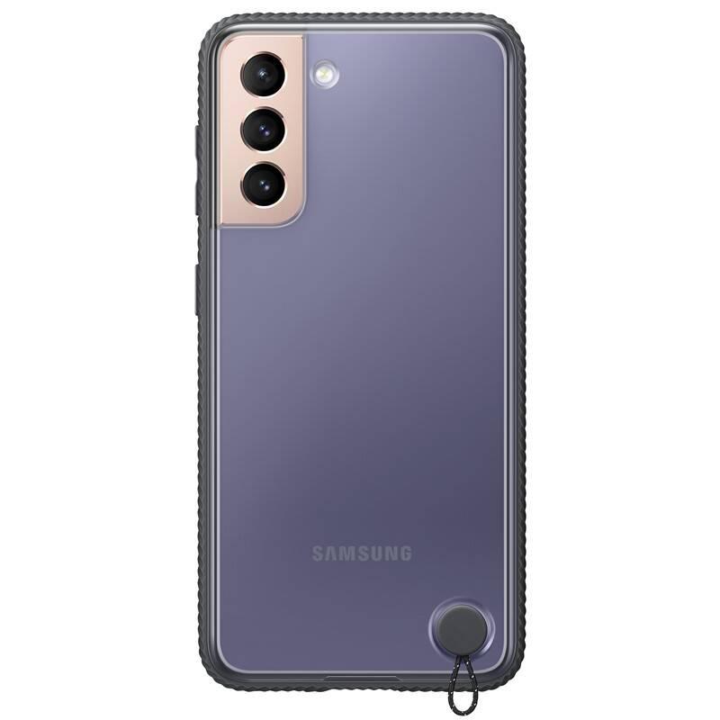 Kryt na mobil Samsung Galaxy S21 černý průhledný, Kryt, na, mobil, Samsung, Galaxy, S21, černý, průhledný