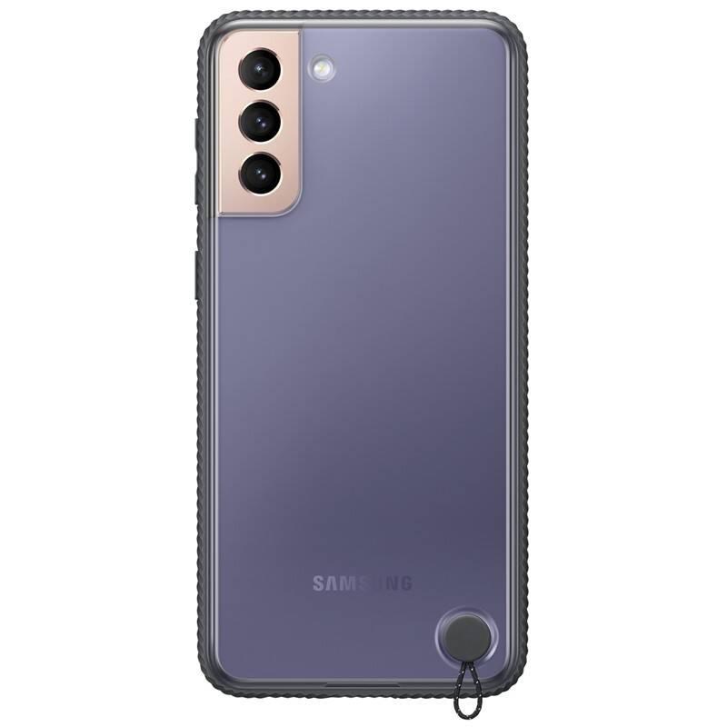 Kryt na mobil Samsung Galaxy S21 černý průhledný, Kryt, na, mobil, Samsung, Galaxy, S21, černý, průhledný